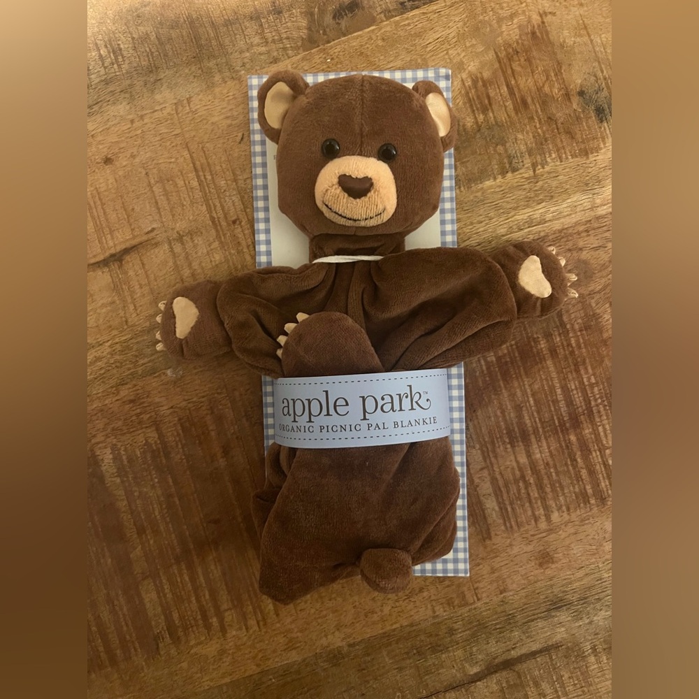 Apple Park Organic Bear Picnic Pal Blankie